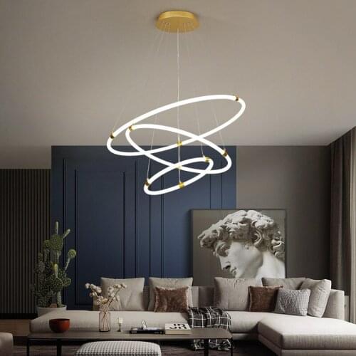 Modern simple creative led chandelier living room bedroom dining table chandelier kitchen home decoration interior lighting