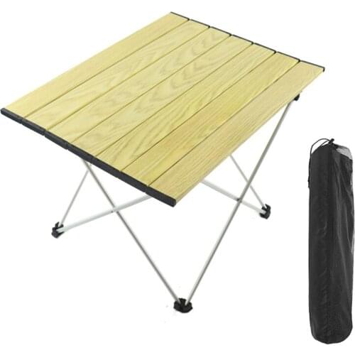 High-Strength Aluminum Alloy Portable Outdoor Camping Folding Table Camping Accessories For Fishing Hiking Picnic Garden