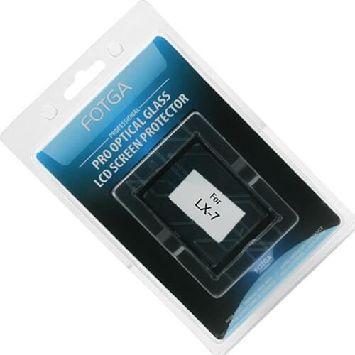 Fotga Optical Glass Rigid LCD Hood Screen Protector for Panasonic DMC-LX7 LX-7 Camera Accessories