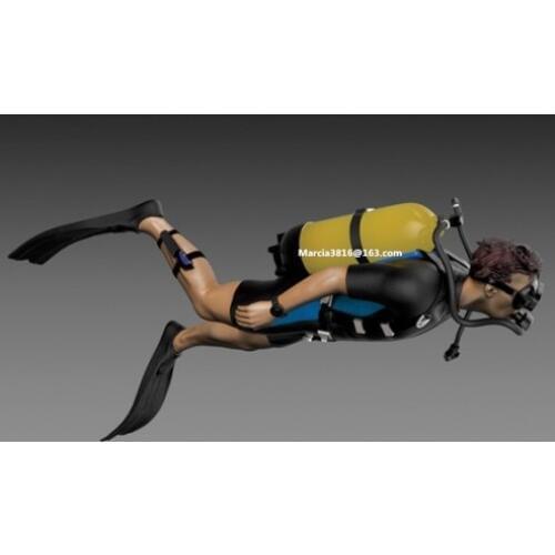 1/35 scale Male Diver Resin Model Kit figure Free Shipping