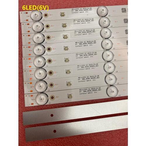 10 PCS/lot LED backlight strip for Polarline 32PL11TC 32LTV2002 JL.D32061330-081AS-M E348124 MS-L1343 L2202 L1074 V2