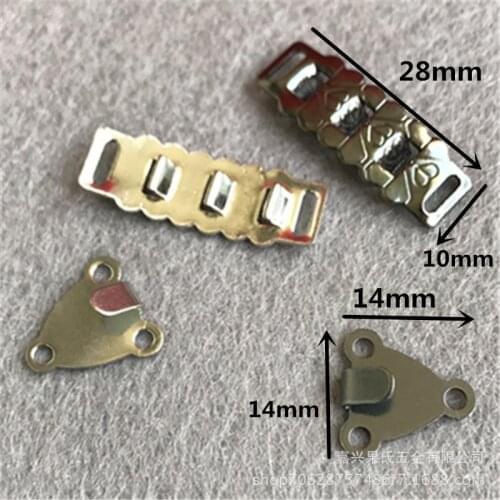 100 PCS /Set Copper Hand Sewn Skirt Trousers Hooks Jeans Waist Adjusting Three Speed Buttons Suit Pants DIY Accessories