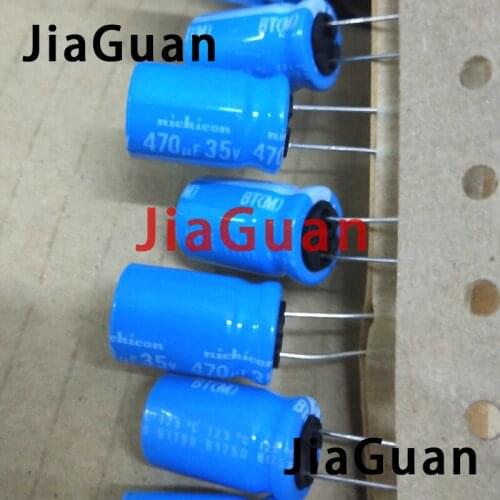 20pcs NICHICON BT 35v470uf 12.5x20MM electrolytic capacitor bt 125 degrees 470uF/35v military industrial capacitor 470UF 35V