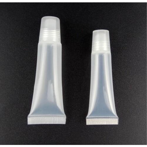 8ml transparent soft tube or lip gloss/color cream tube or lip balm tube or lip stick