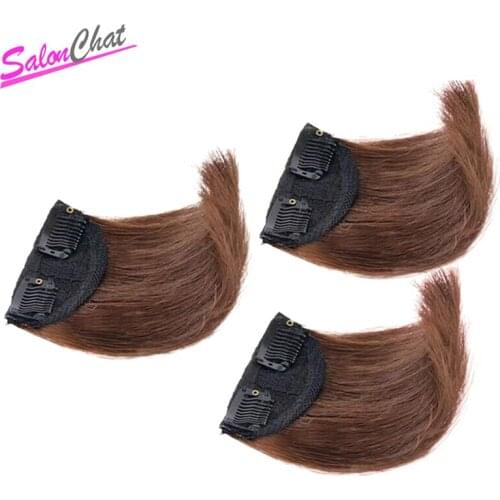 Brazilian Human Hair Straight Hair Pads Hair Remy Hair Toupee Hair for Women Human Toupee Hair Clip Hair Pieces Natural