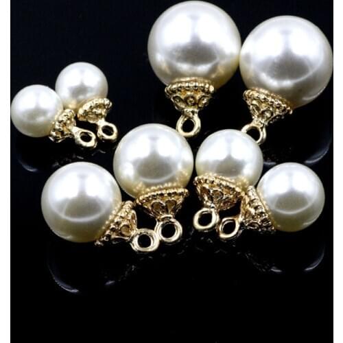8/10/12/14mm Round Imitation Pearl Beads White Pearls for Earrings Materials Crafts DIY Wedding Jewelry Finding Accessories