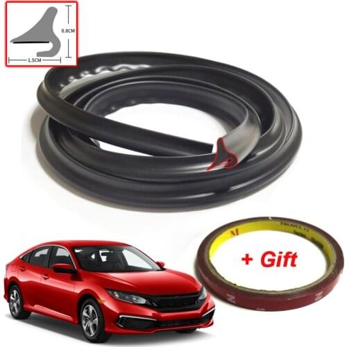 For Honda Civic 2019-2022 DIY Car Seal Strip Windshied Spoiler Filler Protect Edge Weatherstrip Strip Sticker Auto Accessories