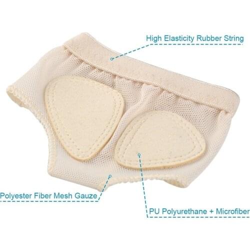 Elino Women Belly Ballet Forefoot Toes Half Pads Dance Gym Paw Metatarsal Thong Protector Lyrical Socks Shoes Split Insoles