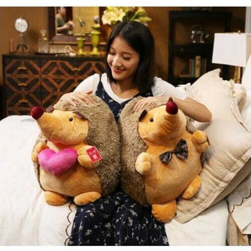 Creative toy large 45cm loves hedgehog plush toy couples hedgehogs soft doll hugging pillow wedding gift birthday gift b2200