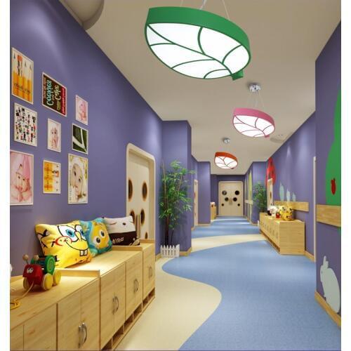Kindergarten chandelier classroom creative personality led children chandelier moon color amusement park cartoon decorative led