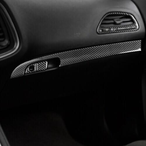 8PCS Stickers Set for Car Co-Driver Center Console Left Hand Drive Replacement for Dodge Challenger 2015-2020