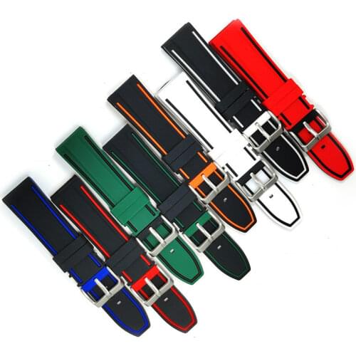 2020 New Arrival Universal Silicone Watchband Two-color Waterproof Silicone Watch Strap for Samsung Huawei Amazfit Smart Watch