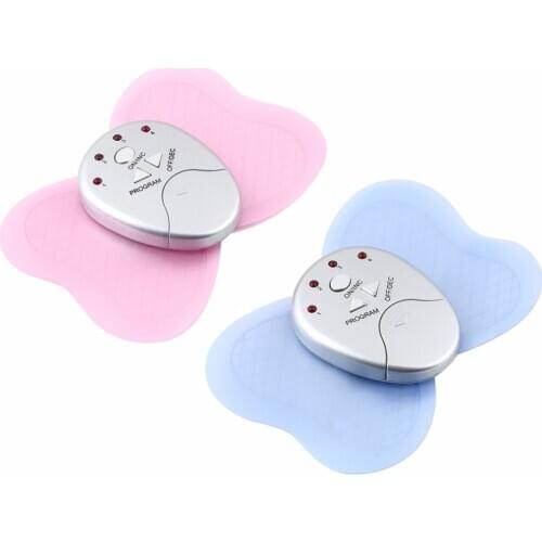 New Mini Electronic Body Muscle Butterfly Massager Slimming Vibration Fitness Professional Health Care Two Colors Available