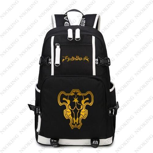New Black Clover Backpack Asta cosplay Nylon School Bag School Student Teenagers Travel Bags