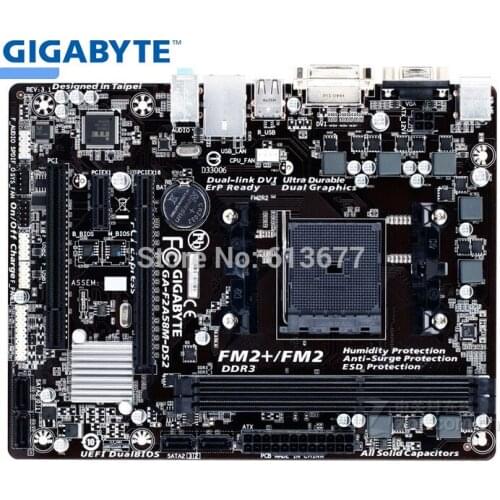 Gigabyte GA-F2A58M-DS2 original motherboard for FM2+/FM2 DDR3 RAM 64G USED Desktop motherboard
