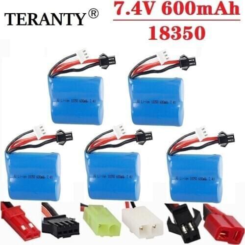 Original 7.4V 600mAh 18350 Li-ion Battery for Skytech H100 H102 High Speed Remote Control Racing Boat 7.4v Rechargeable Battery