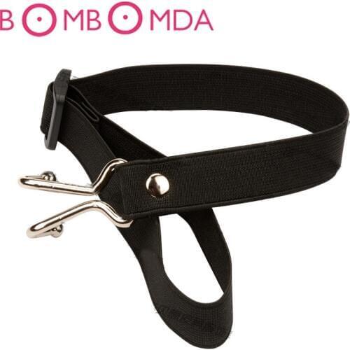 Silver Stainless Steel Nose Hook Force Rise Elastic Strap Adjustable Slave Training BDSM Bondage Restraint Gear Adult Sex Toys