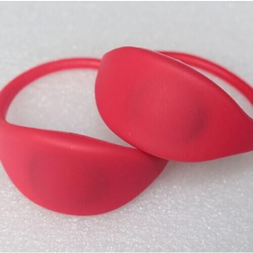 IC card silicone wristband 13.56MHz Fudan F08 silicone wristbands 100pcs/Lot
