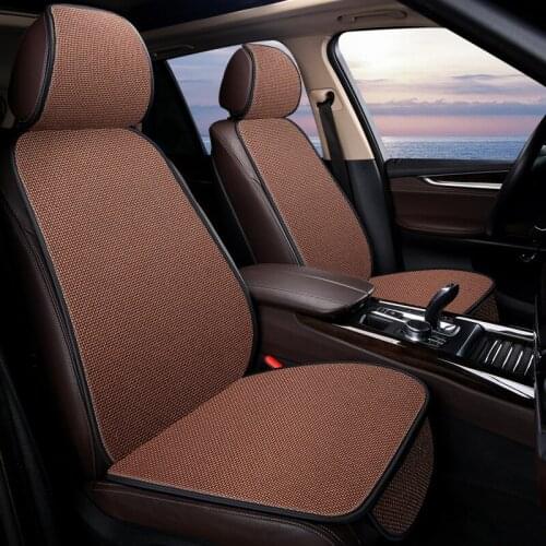 3D Breathable Mesh Cushion Car Seat Cover Cushion Pad front Back Seat Cushion Protector Anti-skid Four Seasons Pad Car Interior