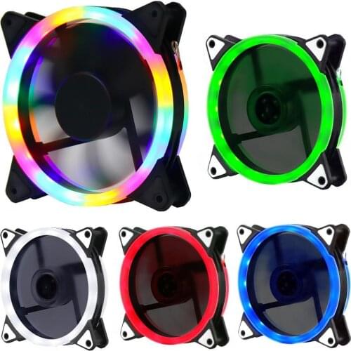 Case Fan Cooling PC Fan Rgb 120MM Fan Cooling Fan 3pin Mute Easy Install Cheap RGB Lights Cooling Computer Fans