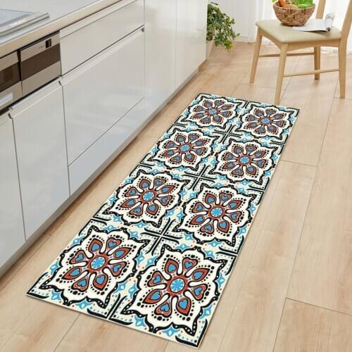 Boho Vintage Door Entrance Kitchen Mat Non-Slip Floor Mat Carpet Rugs And Carpets For Home Living Room Kitchen