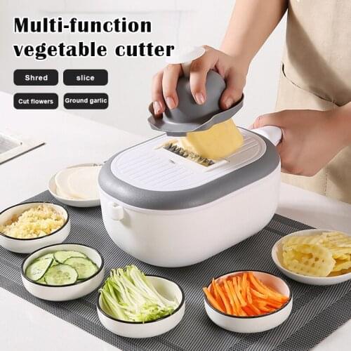 Rotate Vegetable Cutter with Drain Basket 11 In 1 Multifunctional Fruit Peeler Potato Drain Grater Chopper Grater Slicer Tool