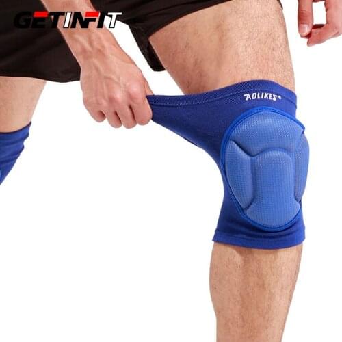 1 Pair Thickening Football Volleyball Extreme Sports knee pads brace support Protect Cycling Knee Protector Kneepad