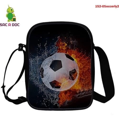 3D Printing Basketball Soccer Men Cool Mini Shoulder Bags for Traveling Boy Crossbody Messenger Bag for School Football Satchels