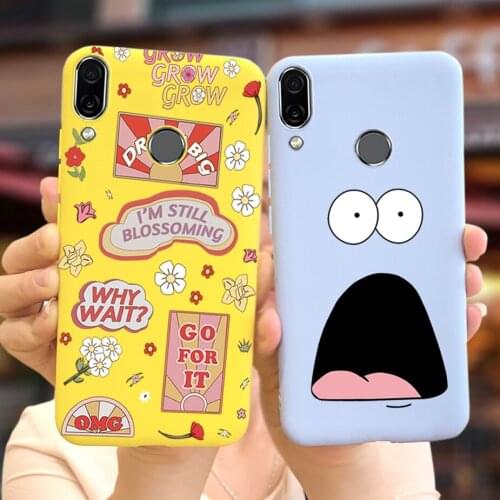 For Huawei Honor Play Case COR-L09 COR-L29 Silicone Soft TPU Cover For Honor Play HonorPlay Cute Candy Painted Phone Cases 6.3