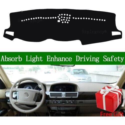 For BMW 7 Series E65 2002- 2008 730i 740i 750i Dashboard Cover Sun Shade Dash Mat Pad Carpet Car Stickers Interior Accessories