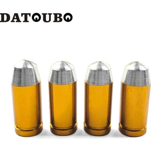 DATOUBO 20 pcs Aluminum Bullet Design Car Novelty Tire Valve Stem cap,Tyre Wheel Air Dust Cap for Car Bicycle Truck