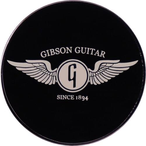 Gibson Guitar Wing Enamel Pin Historic Corp Logo Badge Instrumentalist musicians, starts a fantastic journey