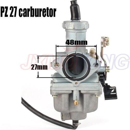 27mm PZ27 Carburetor with Cable Choke for Dirt Bike ATV Taotao SunL JCL Xmoto Apollo Kayo