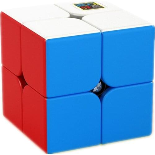 ESUN MoYu MeiLong 2x2x2 Magic Cube Stickerless Professional Pocket Puzzle Speed meilong Cube Toys Free Cube For Children Gifts