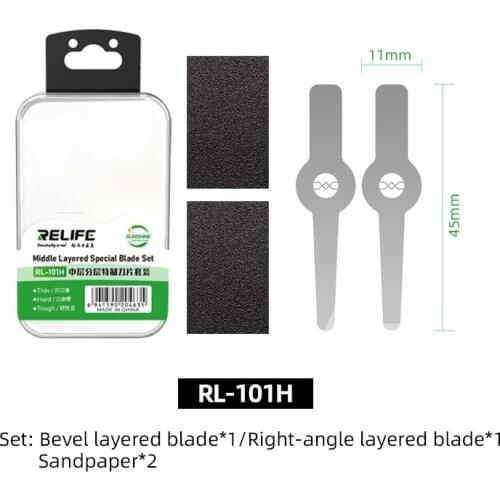 RELIFE RL-101H Main Board Middle Layer Layered Special Blade For Mobile Phone Motherboard Chip Repair Bevel Layered Blade