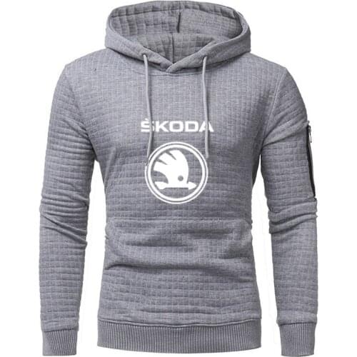 Men Hoodies Skoda Car Logo Print Sweatshirt Spring Autumn Men Hoodies Jacquard Casual Fashion Hoody tracksuit