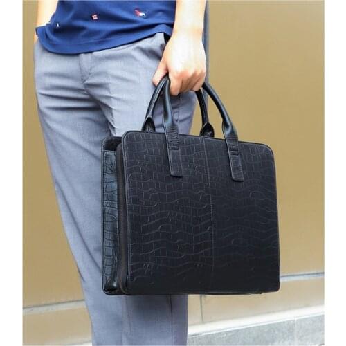 Men Briefcase Business Shoulder Bag Fashion Mens Handbag Male Leisure Stylish Leather Messenger Bags Computer Laptop Handbags