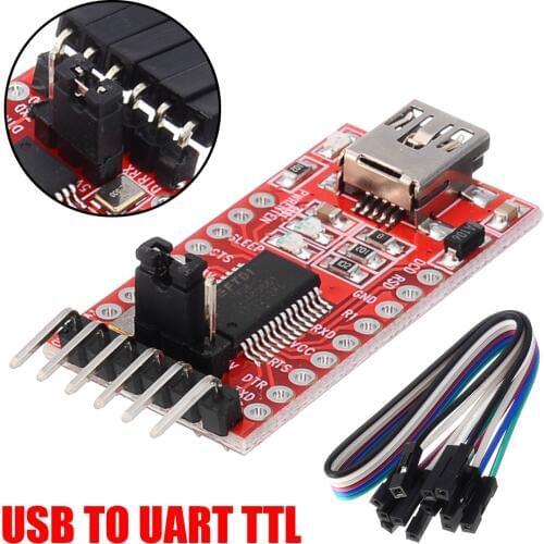 New High Quality USB To TTL Serial Module FTDI FT232RL USB 3.3V 5V To TTL Serial UART interface Converter Adapter Module