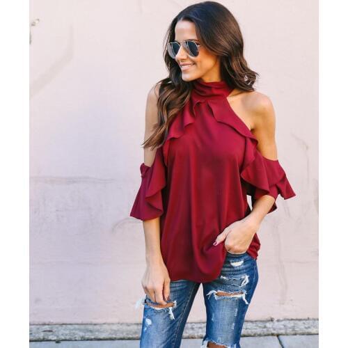 Летние блузки OMKAGI China At AliExpress