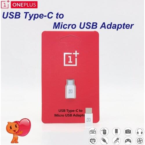 Original ONEPLUS USB Type C to Micro Usb Adapter Converter Charger Cable Transmission Head for OnePlus 7 pro 7t 6 6t 5 5t 3 3t