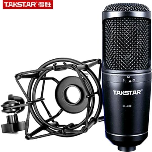 Takstar GL-400 Professional wired condenser Microphones for karaoke On-stage performance Computer recording microphone