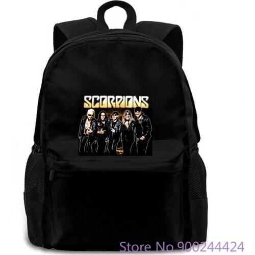 Scorpions City Pic Crazy World Tour Black New Official Band Merch Novelty women men backpack laptop travel school adult