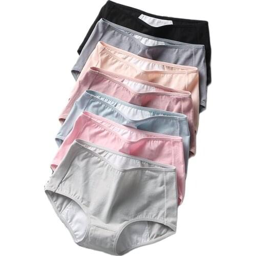 Menstrual Panties High Waist Period Proof Briefs Cozy Panties for Menstruation Cotton Culottes Menstruelles Underwear 3 Styles
