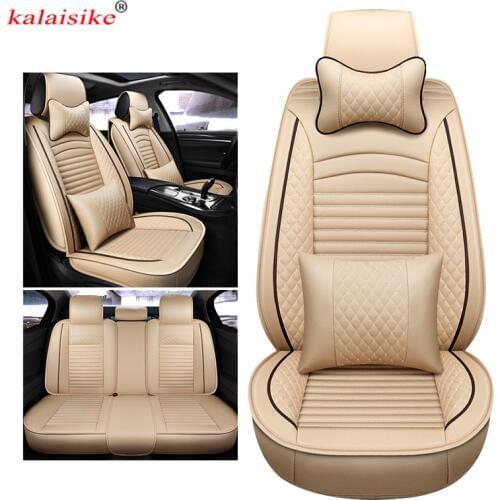 Kalaisike leather universal auto seat covers for Volvo all models xc70 V60 v40 s80 C70 V90 xc60 s40 V50 xc90 s60 car accessories
