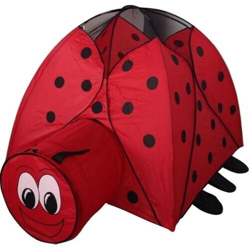 [Funny] Summer Indoor outdoor cartoon animal Lady beetle cloth castle House tent child park picnic holiday game play tent gift