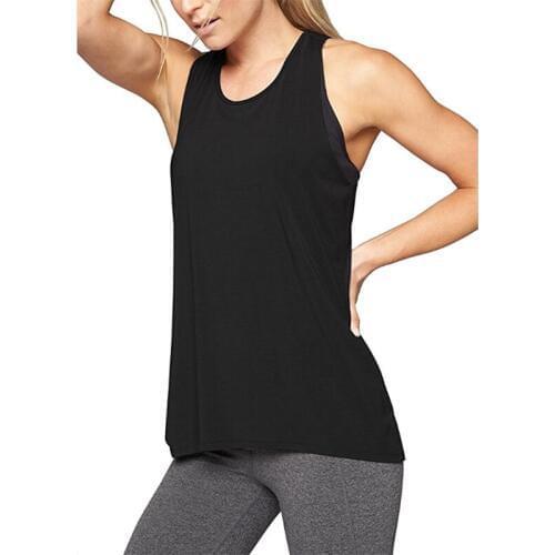 New Womens Cross Back Yoga Shirt Sleeveless Racerback Workout Active Tank Top Gym sports vest Sleeveless shirt Fitness