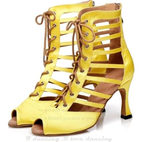 Latin Dance Shoes Pole Dance Boots Woman Dance Shoes For Girls Salsa Shoes Dance Sneakers Ballroom Shoes High Heel IDancing