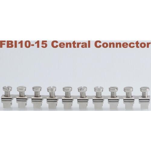 1pcs FBI10-15 Central Connector short circuit center connection strip for UK35N UK35B Din Rail Terminal Block fittings FBI-10-15