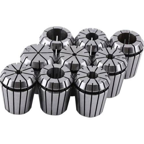 9Pcs ER32 2-20mm Spring Collet Chuck Set High Precision Workholding Milling Chuck For CNC Engraving Machine Milling Lathe Tool