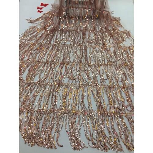 Africa Nigeria Sequin Lace Fabric 2021 High Quality Lace Embroidered French Tulle Lace Fabric, Ladies Dress MJ34851